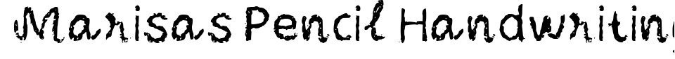 폰트 미리 보기:Marisas Pencil Handwriting
