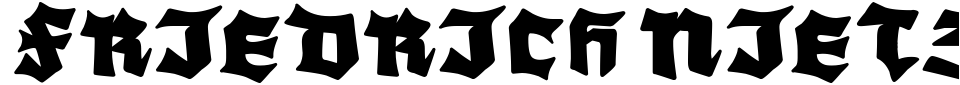 Visualização - Fonte Friedrich Nietzsche