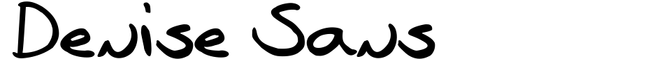 Denise Sans Font Preview