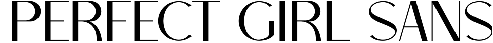 字体预览:Perfect Girl Sans Serif