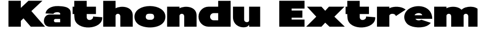 字体预览:Kathondu Extreme