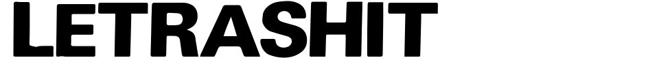 字体预览:Letrashit