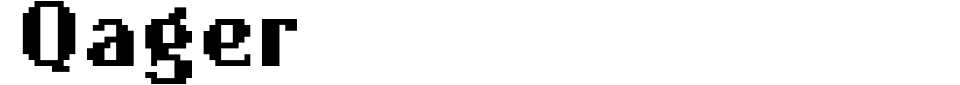 字体预览:Qager
