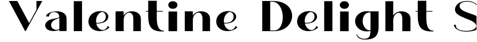 字体预览:Valentine Delight Serif