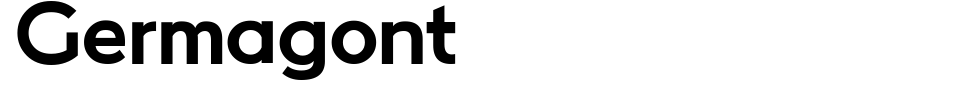 字体预览:Germagont