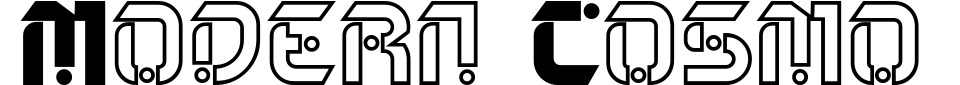 Anteprima - Font Modern Cosmo
