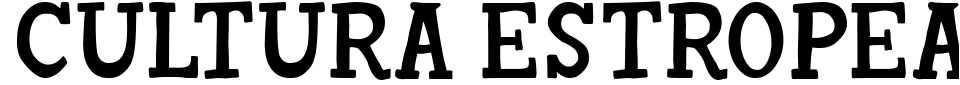 字体预览:Cultura Estropeada