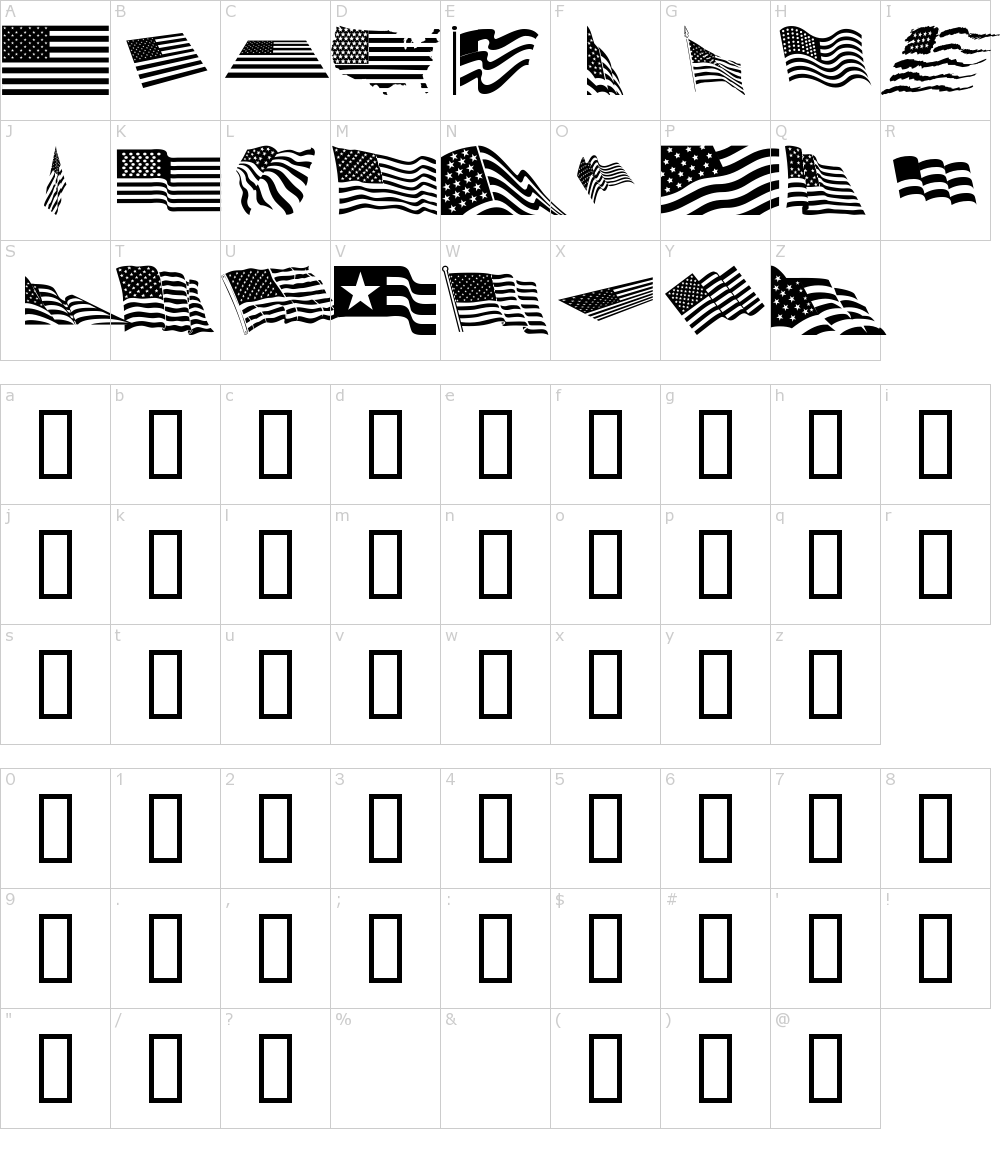 フォントの文字: Look for America