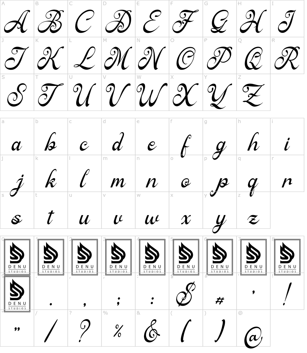 Characters: Ratfeylino Font