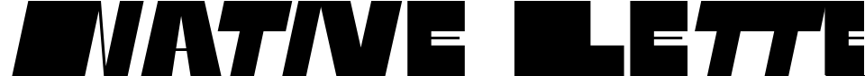 Anteprima - Font Native Letter