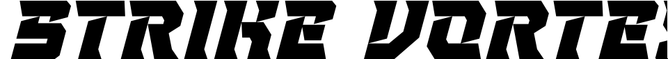 字体预览:Strike Vortex