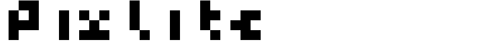 字体预览:Pixlite