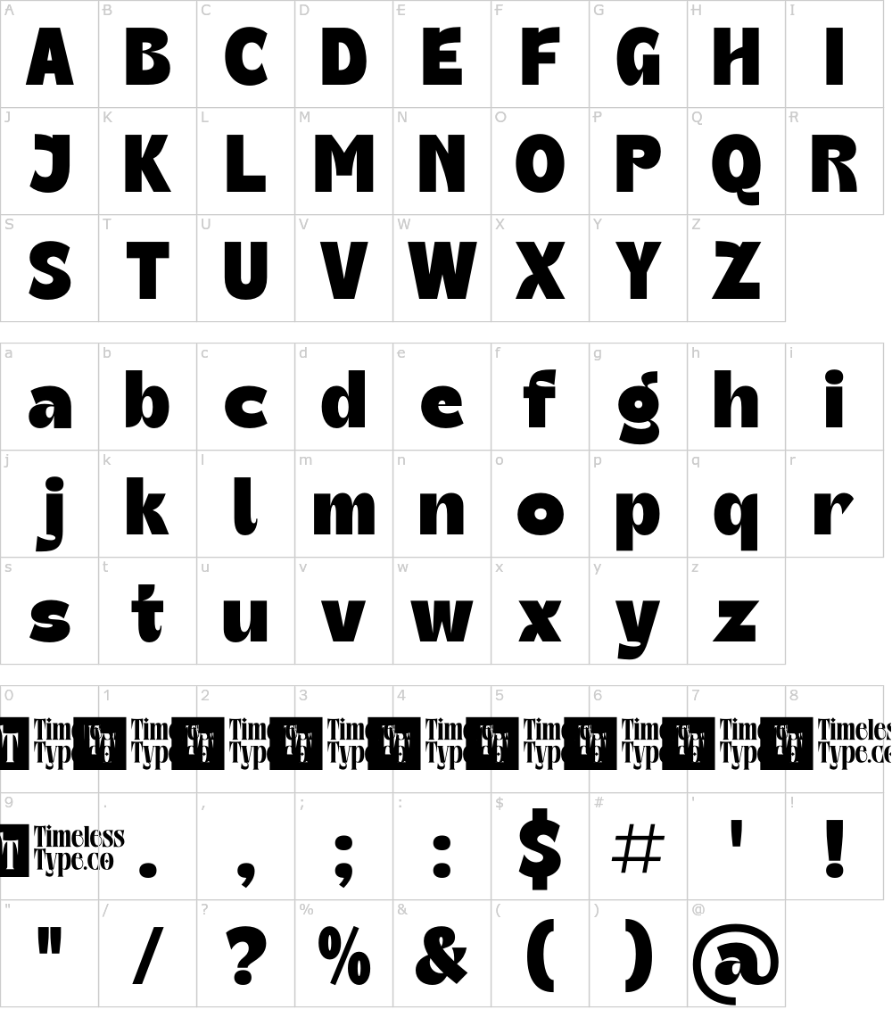 字体字符: Theleo Blues