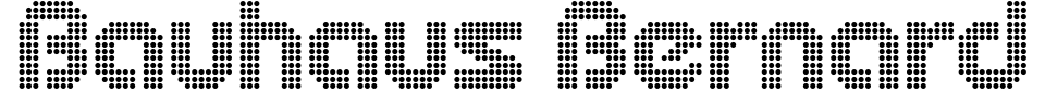 字体预览:Bauhaus Bernard 1926
