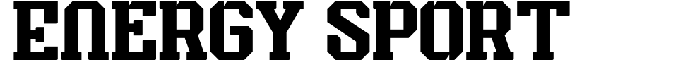 字体预览:Energy Sport
