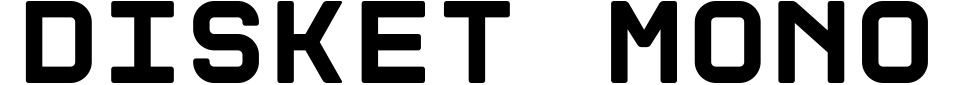 Disket Mono Font Preview