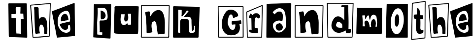 The Punk Grandmother Font Preview
