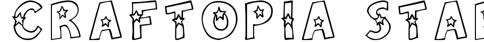Craftopia Stars Font Preview