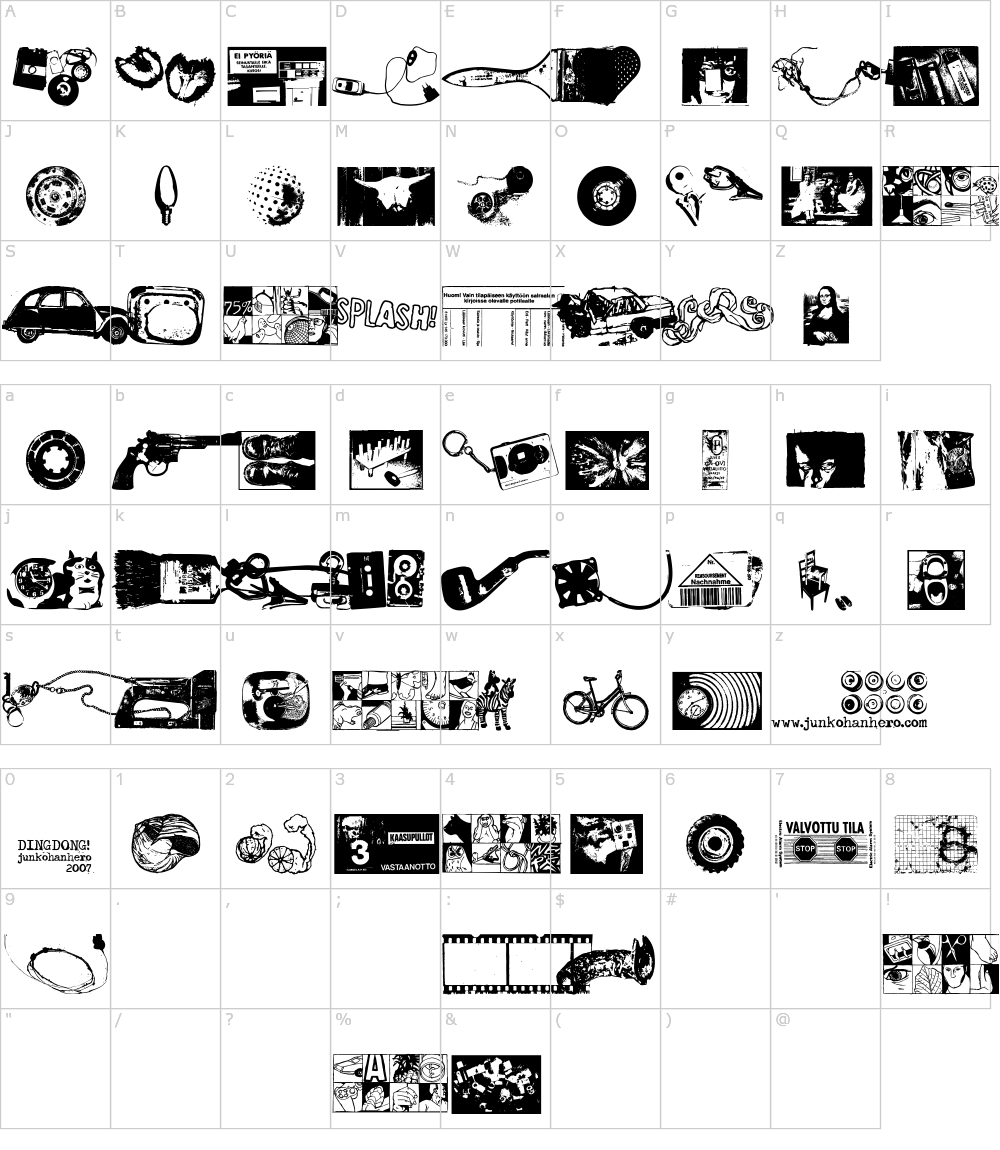 フォントの文字: DingDong