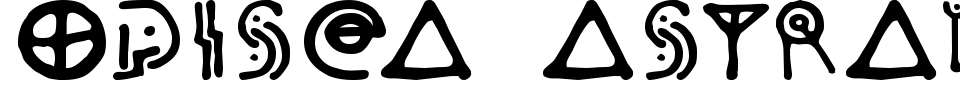 Odisea Astral Font Preview