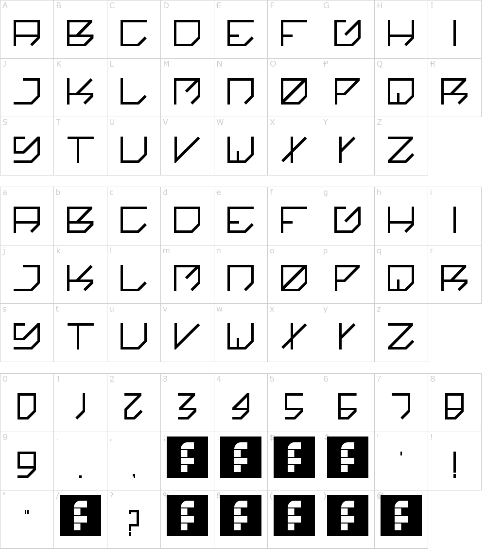 フォントの文字: Kikakee
