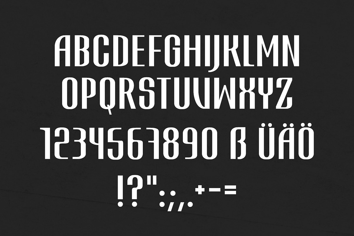 ATViCE – Free Display Font Poster B