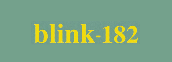 Blink 182 Font and Blink 182 Logo