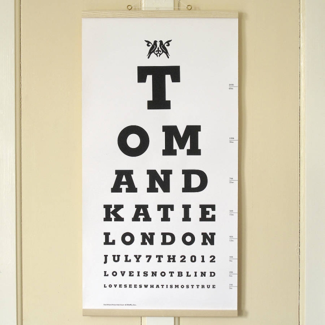 Couple Eye Test Chart