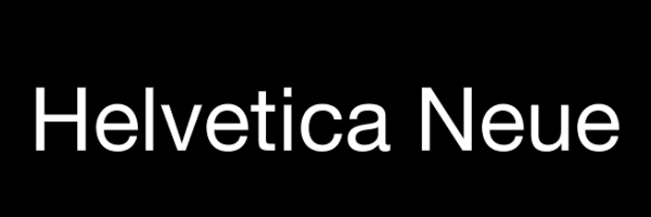 Helvetica Neue Fonts