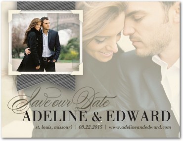 Opaque Dream Save The Date Featuring Poem Script Font