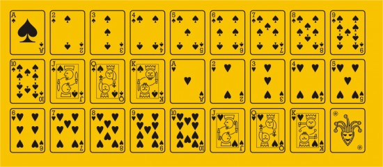 casino font playing card logo