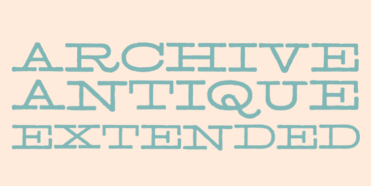 archive-antique-extended-font