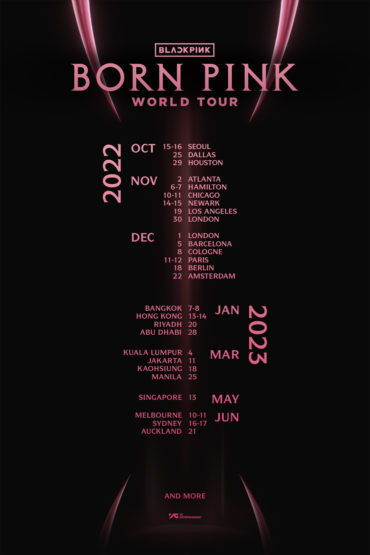 Born Pink World Tour Font