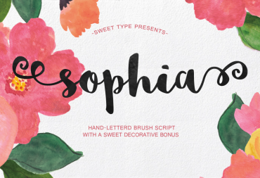 Sophia – Free Hand Lettered Script Font