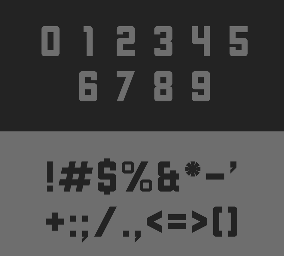 cornerstone font sample nummerals