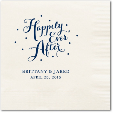 Divine Forever Napkin Featuring Carolyna Pro Black Font