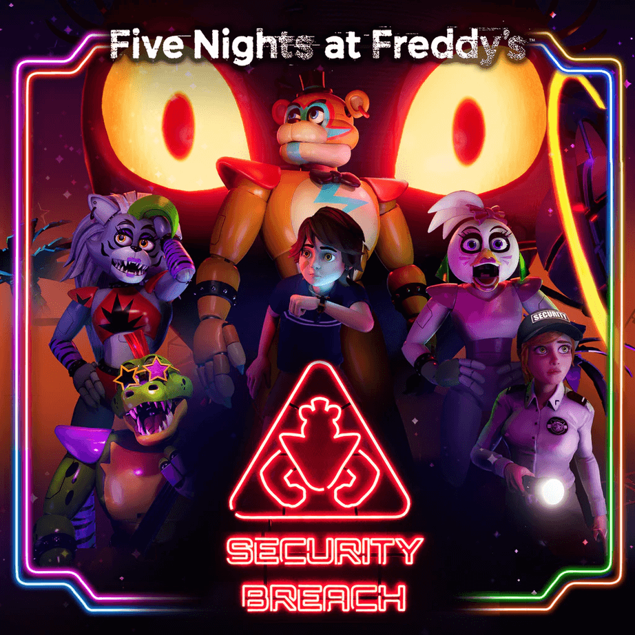 FNAF Five Nights at Freddy's Birthday Custom Name Black Sequins