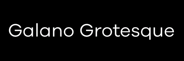 galano grotesque font