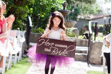 Here Comes the Bride Wood Sign Featuring Scriptina Pro Font