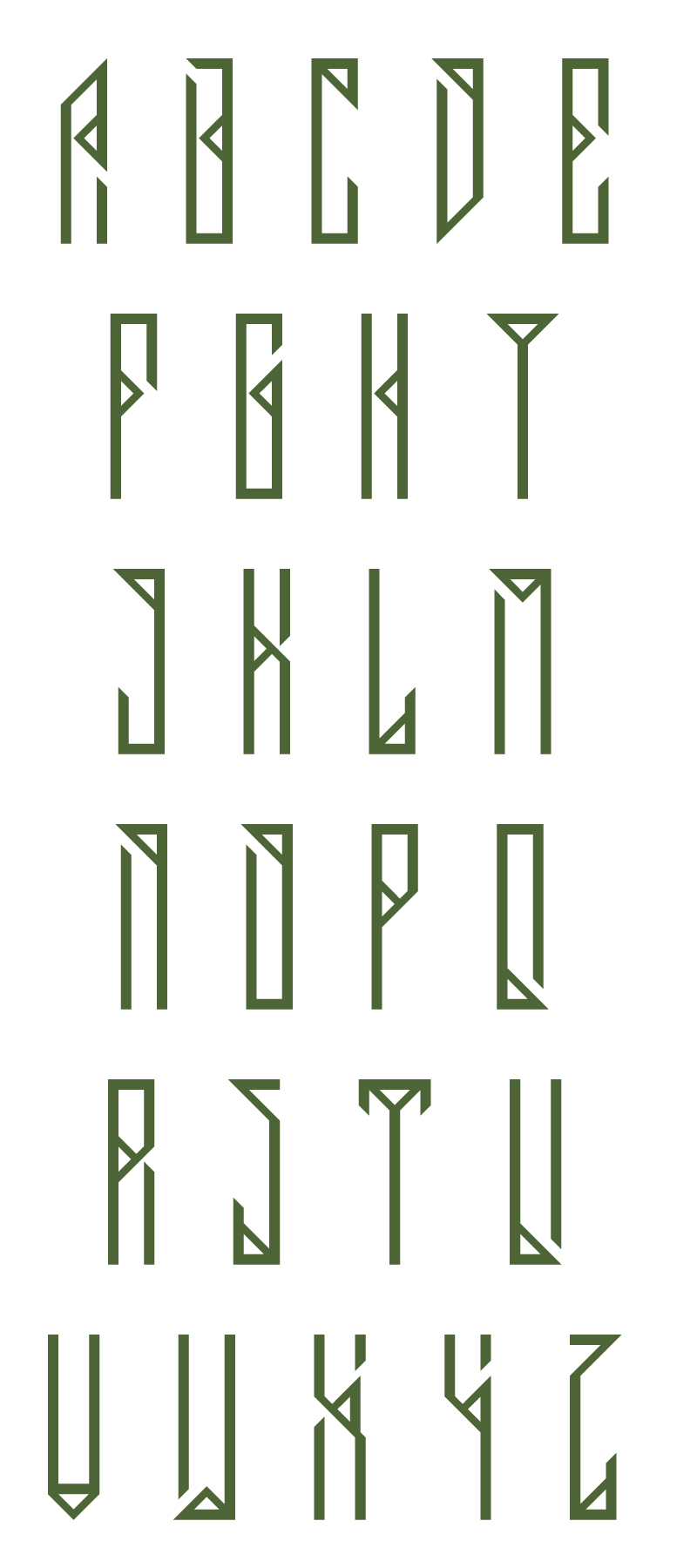 Triangular – Free Geometric Font Poster C