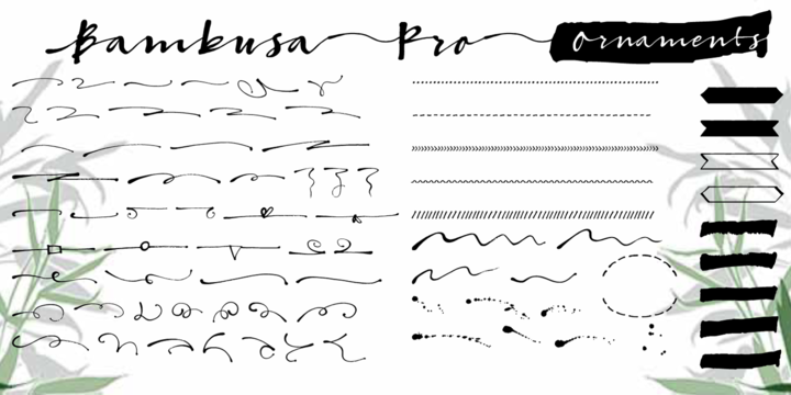 Bambusa Pro – Sturdy Calligraphic Font Poster E