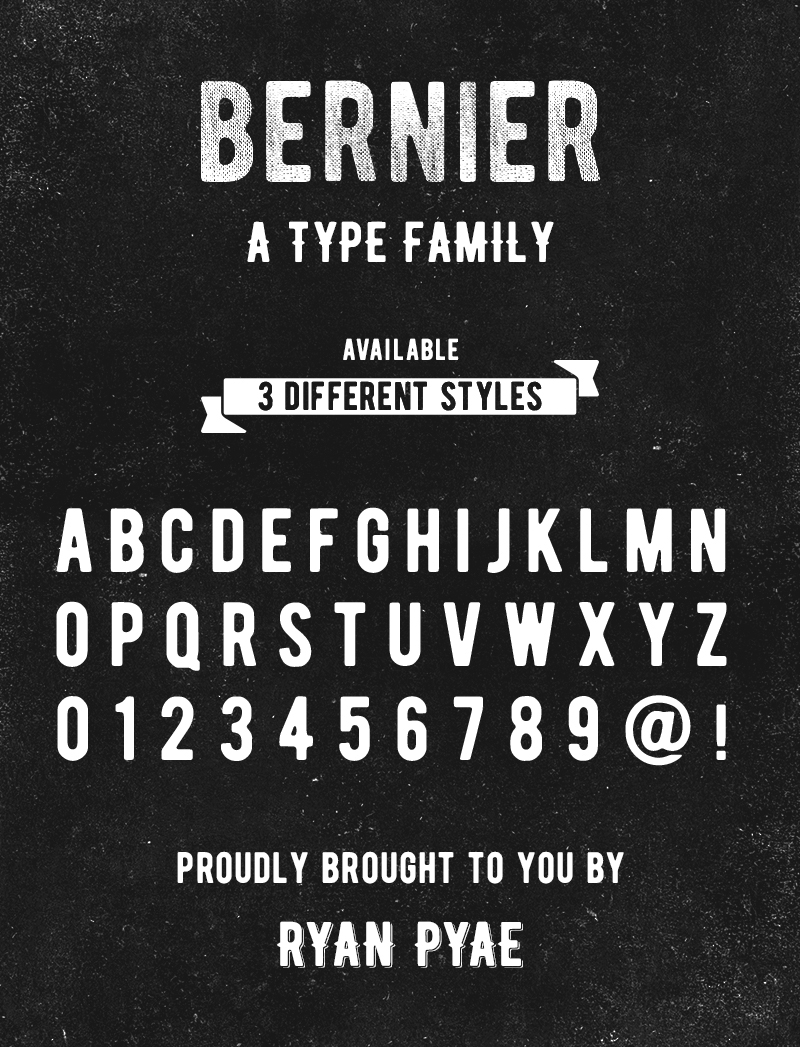Bernier – Free Vintage Font Poster A