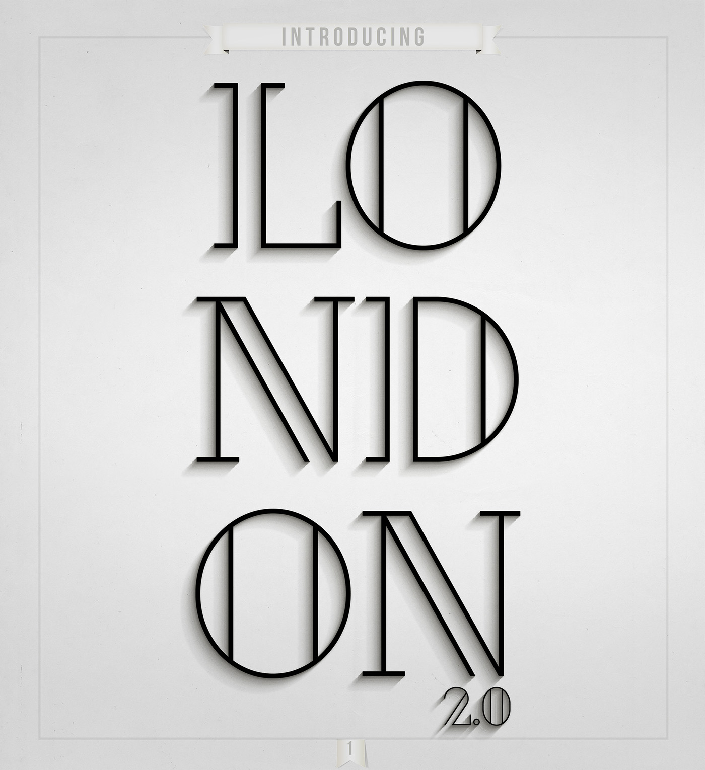 London – Free Art Deco Font Poster A