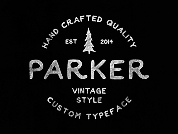 Parker – Handmade Vintage Font Poster A