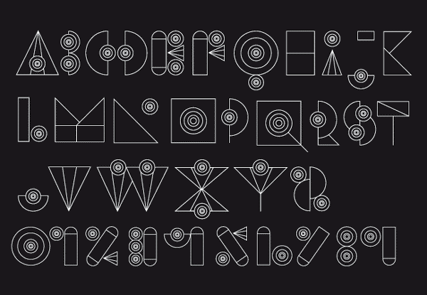BADABUM – Free Constructed Font Poster B