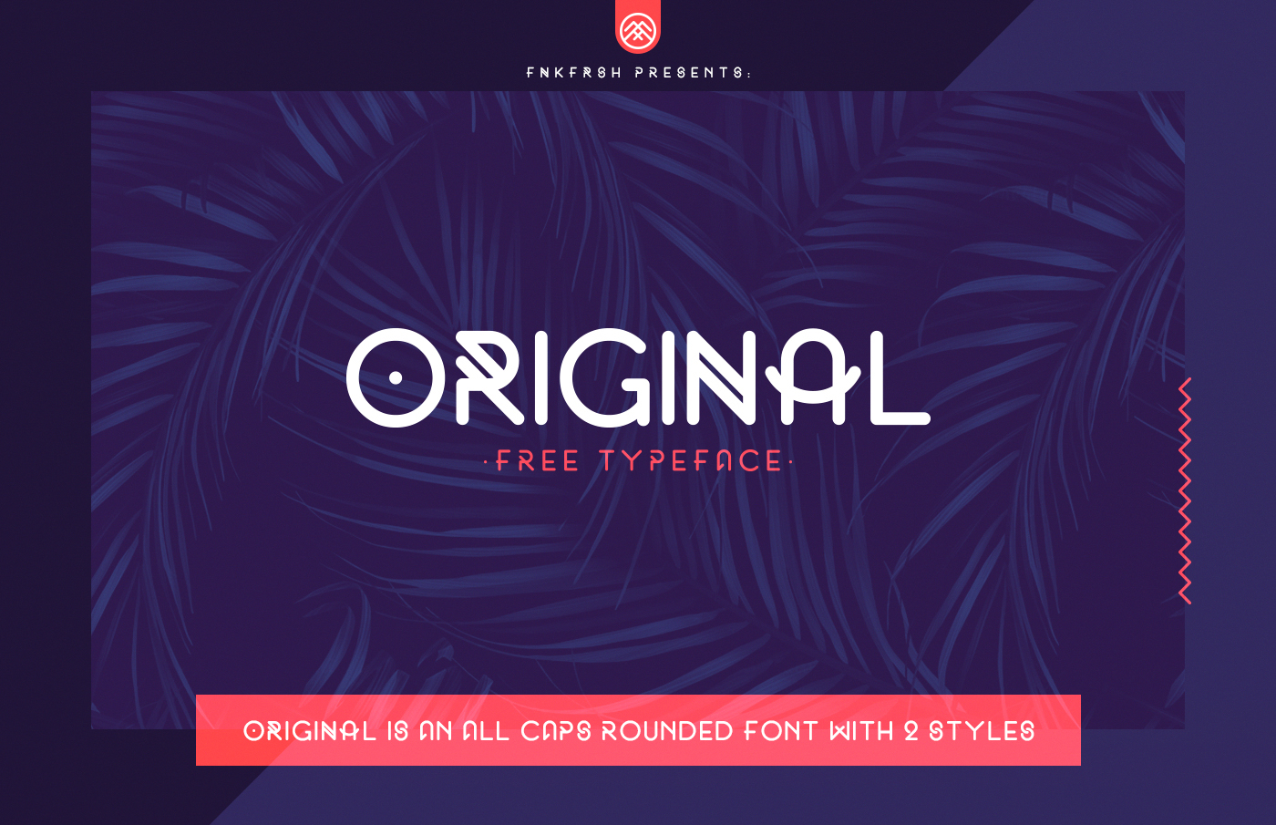Original – Free Rounded Font Poster A
