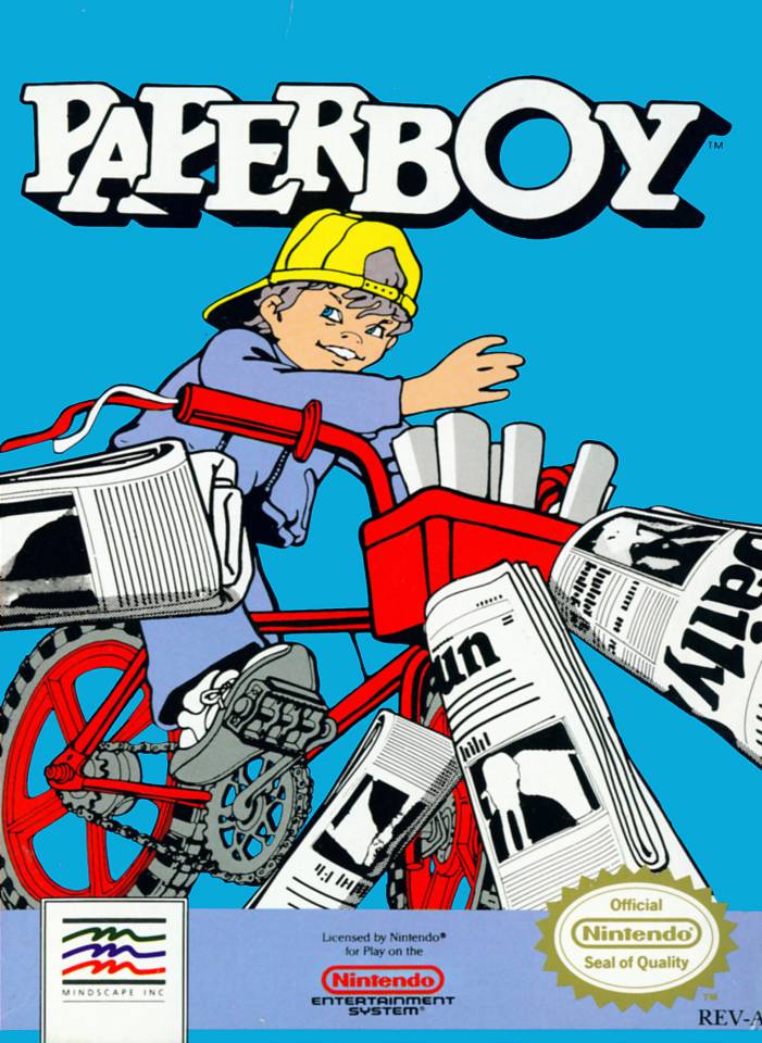 Paperboy Video Game Font