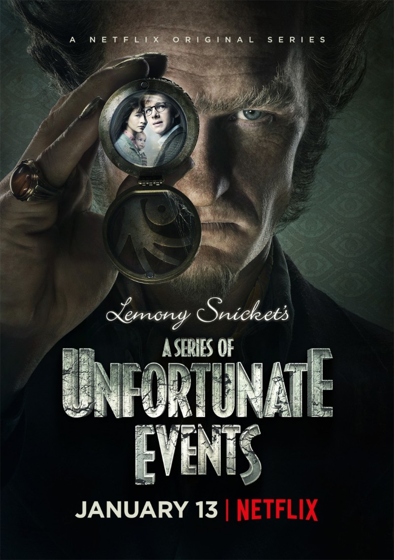 the series of unfortunate events netflix font title
