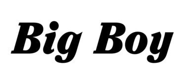 Big Boy Restaurants Font