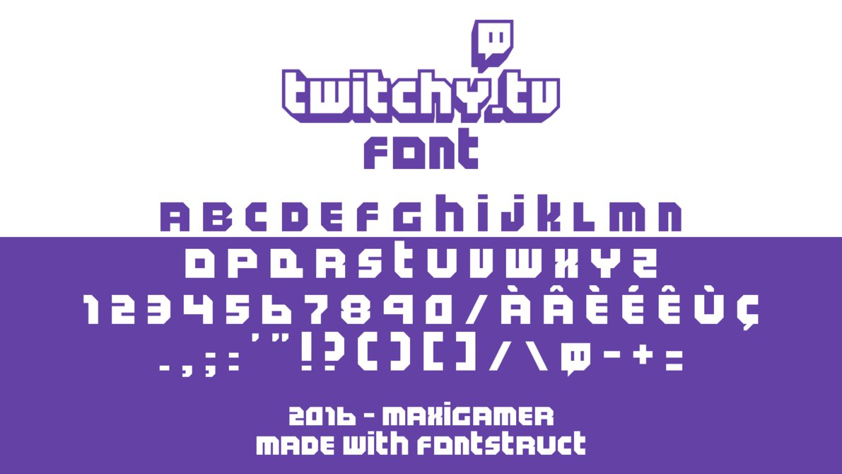 Twitchロゴフォント Twitchフォント変換